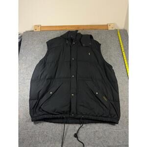 Polo Ralph Lauren Down Puffer Vest Mens 4XLT Polo RL Co Western Preppy Black